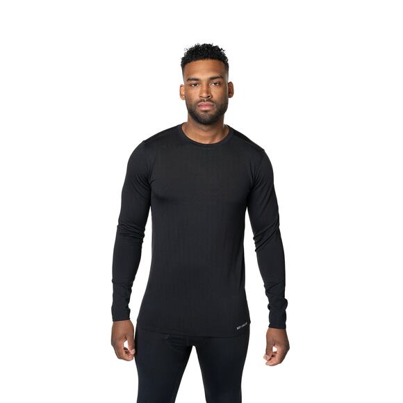 Hot Chillys Mens Large Black Micro Elite Chamois Crewneck Baselayer MM34-10 - Picture 1 of 10